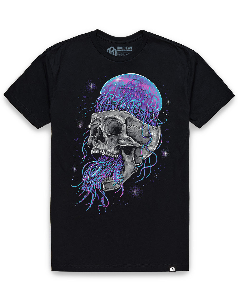 Tidal Mind Glow-in-the-Dark Tee-Black-Regular-Mock--Model---L
