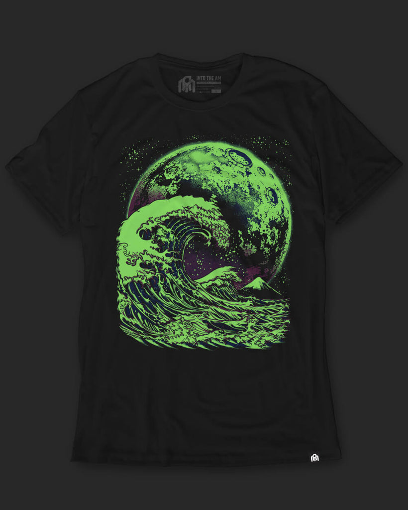 Tidal Surge Glow-in-the-Dark Tee-Black-Glow--Model---L