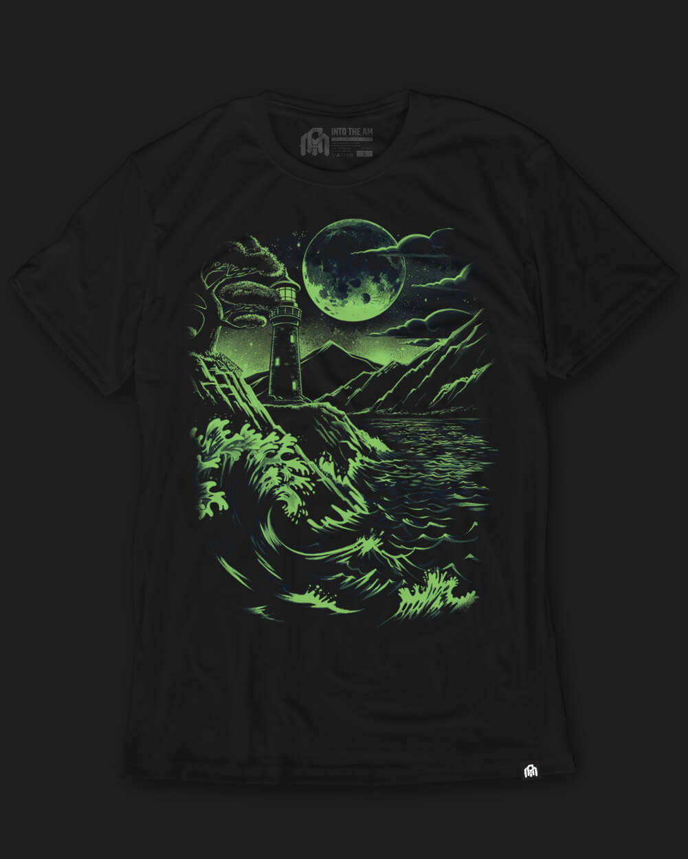 Tidal Watch Glow-in-the-Dark Tee-Black-Regular-Glow--Model---L