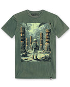 Tiki Trails Vintage Tee-Vintage Royal Pine-Regular-Mock--Model---L