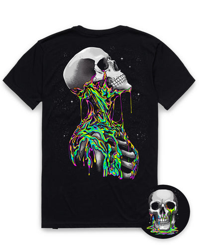 Toxic Dread Glow-in-the-Dark Tee-Black-Regular-Mock--Model---L