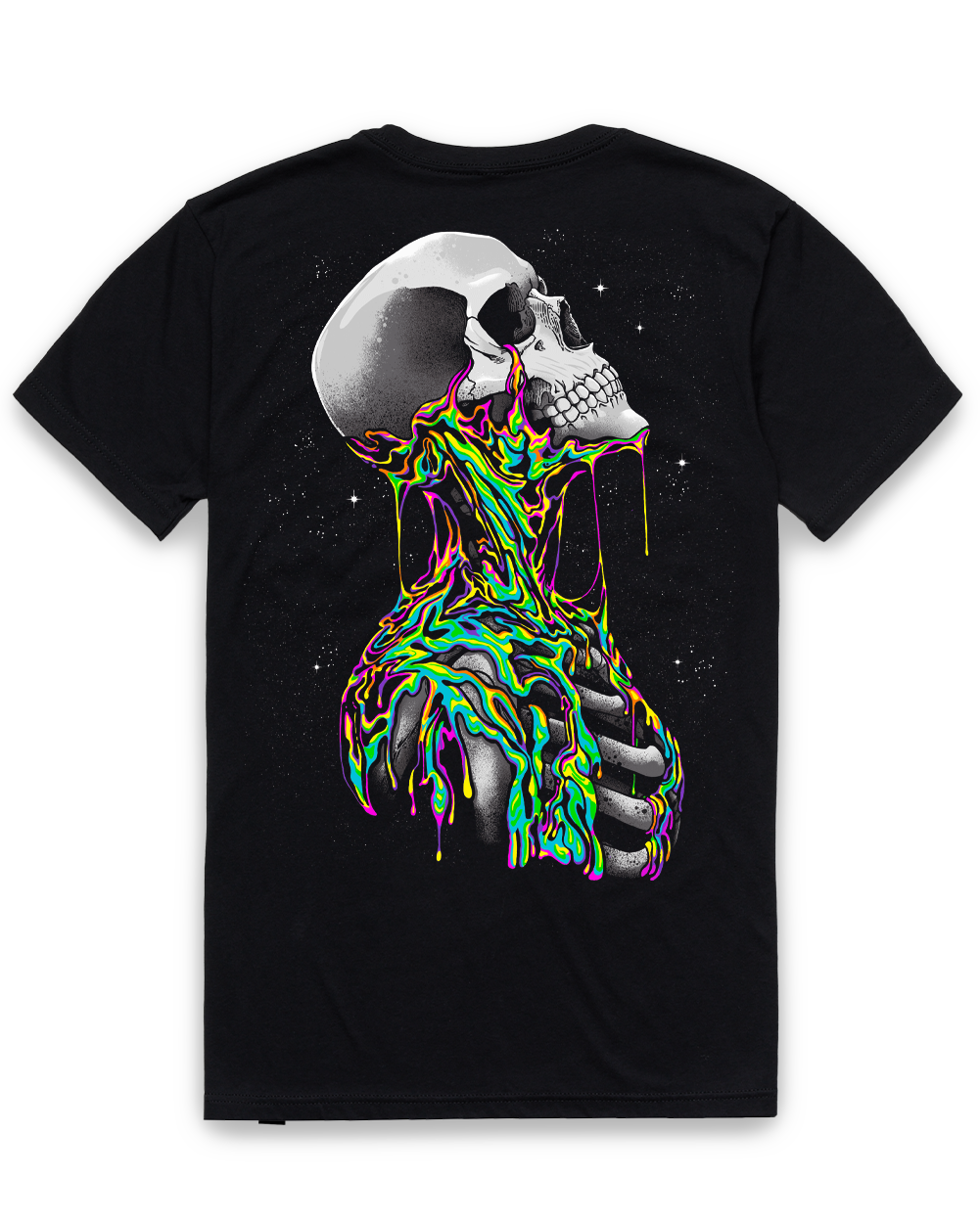 Toxic Dread Glow-in-the-Dark Tee-Black-Regular-Back--Model---L