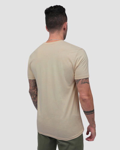 Tranquil Ascent Tee-Cream-Regular-Back--Model---L