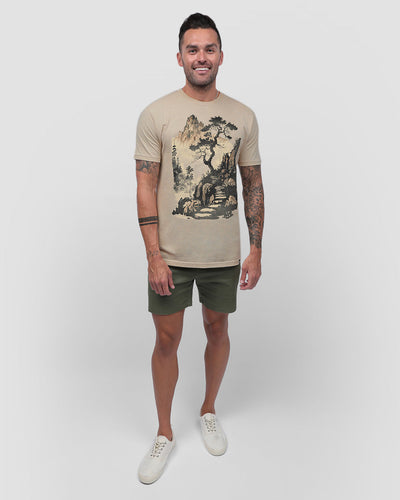 Tranquil Ascent Tee-Cream-Regular-Full--Model---L