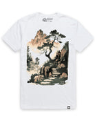 Tranquil Ascent Tee-White-Regular-Mock--Model---L