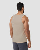 Tranquil Ascent Tank-Cream-Regular-Back--Model---L