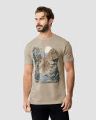 Tranquil Waters Tee-Cream-Regular-Front--Model---L