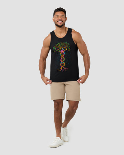 Tree of Life Tank-Black-Regular-Full--Model---L
