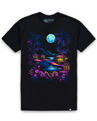 Tropic Cove Tee-Black-Regular-Mock--Model---L