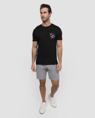Tropic Night Tee-Black-Regular-Full--Model---L