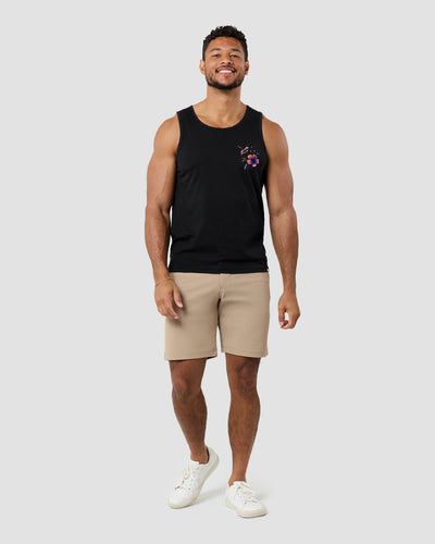 Tropic Night Tank-Black-Regular-Full--Model---L