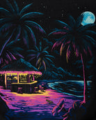 Tropic Night Tank-Black-Regular-Detail--Model---L