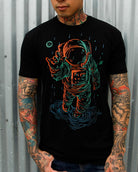 Universal Love Glow in the Dark Men's Tee-Black-Lifestyle--Georgio---M