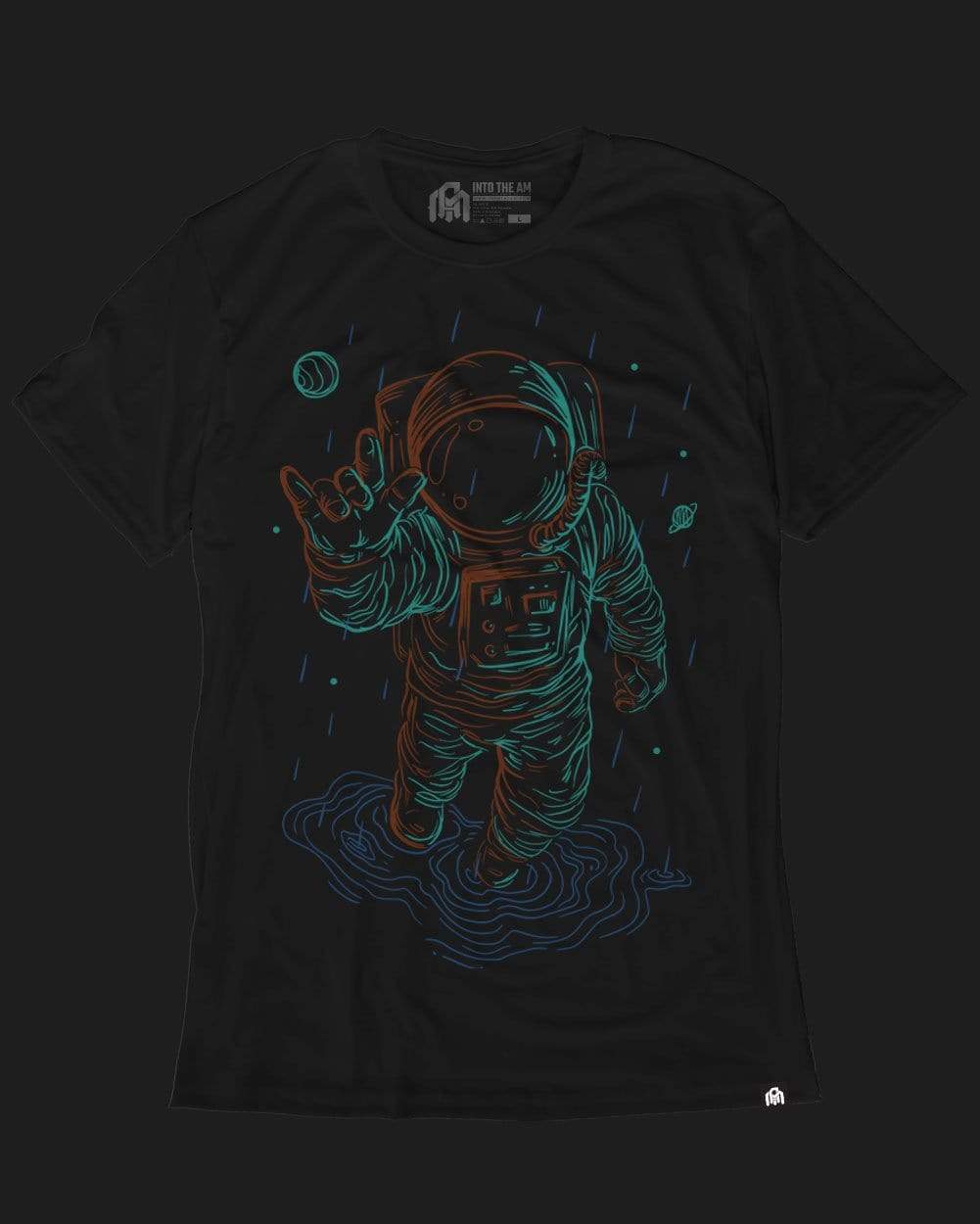 Universal Love Glow in the Dark Men's Tee-Black-Glow