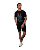 Universal Love Glow in the Dark Men's Tee-Black-Full--Nick---L