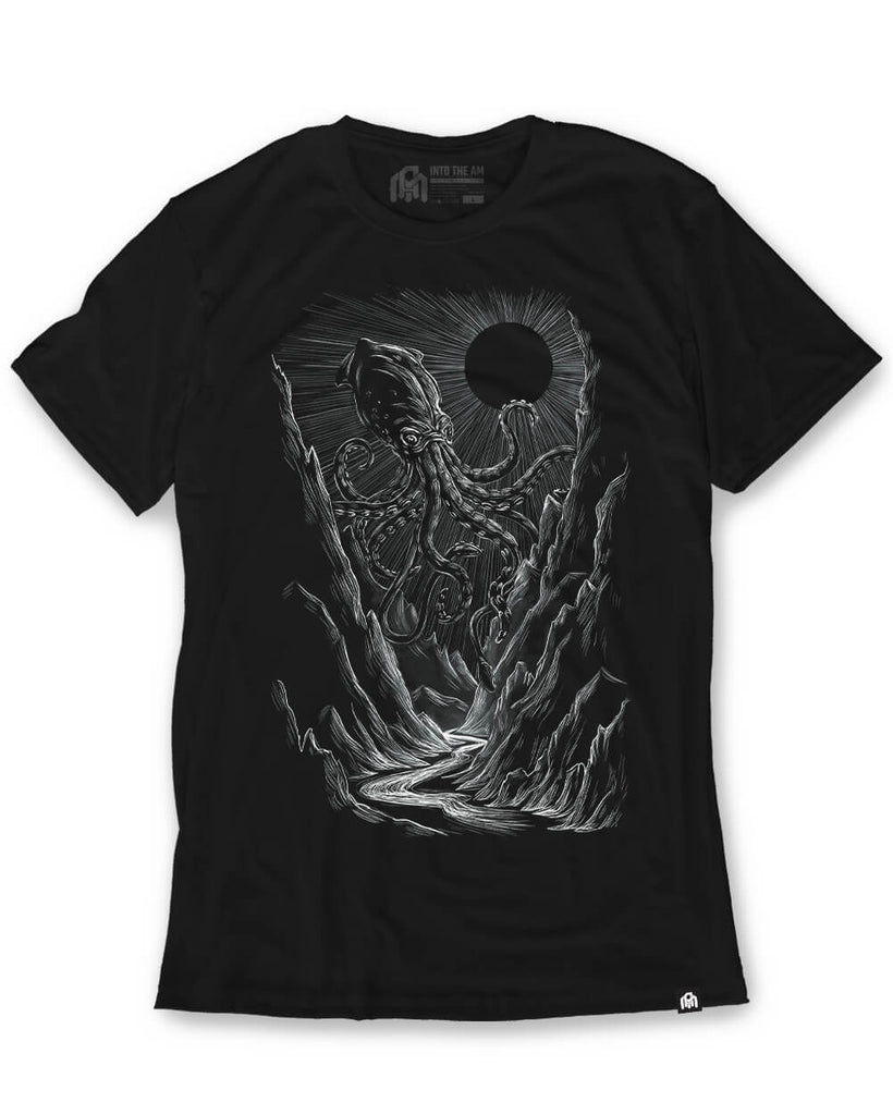 Valley Depths Tee-Black-Regular-Mock--Model---M