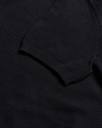 Vista Sweater Polo-Black-Regular-Front