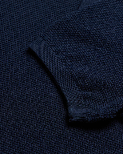 Vista Sweater Polo-Navy-Regular-Front