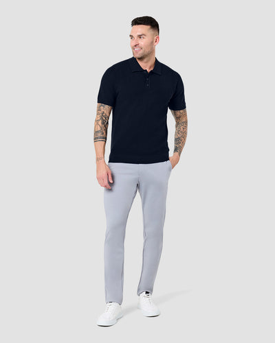 Vista Sweater Polo-Navy-Regular-Front