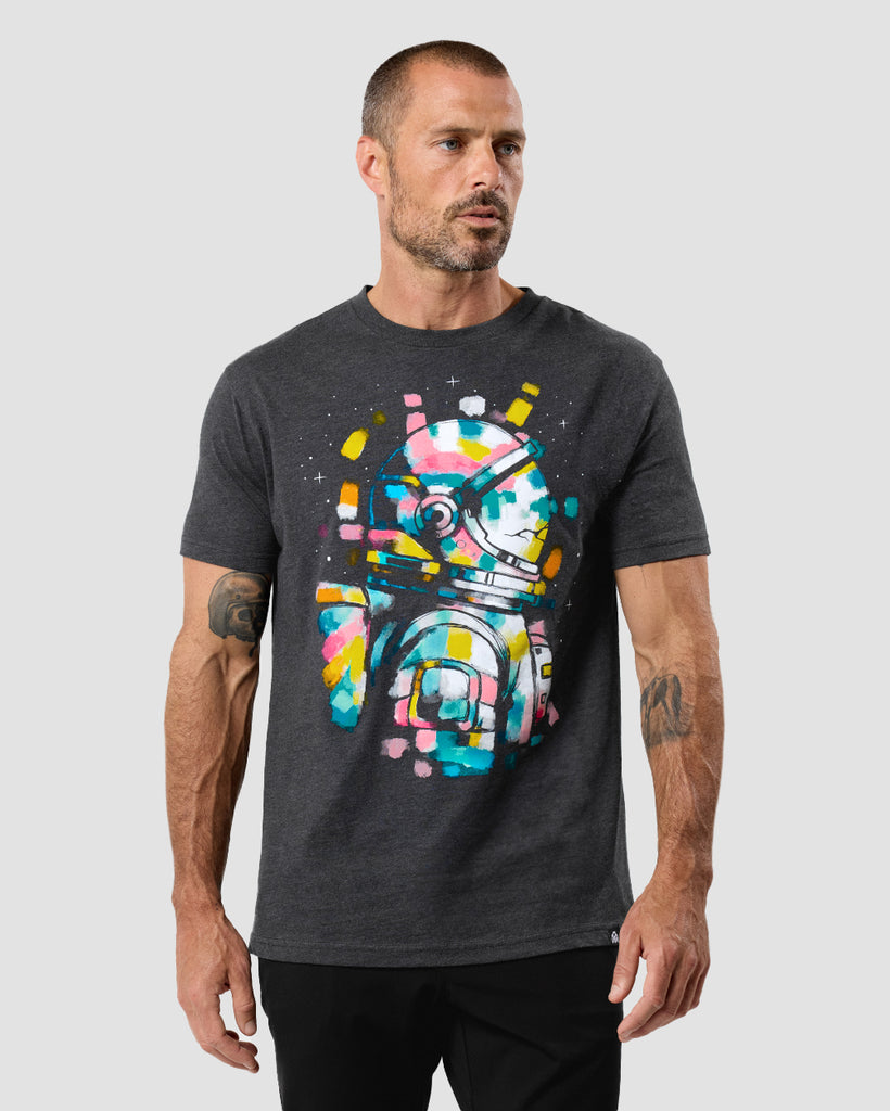 Vivid Voyager Tee-Charcoal-Regular-Front--Zac---L