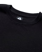 Long Sleeve Waffle Knit Crew - Non-Branded-Black-Tall-Regular-Detail--Model---L