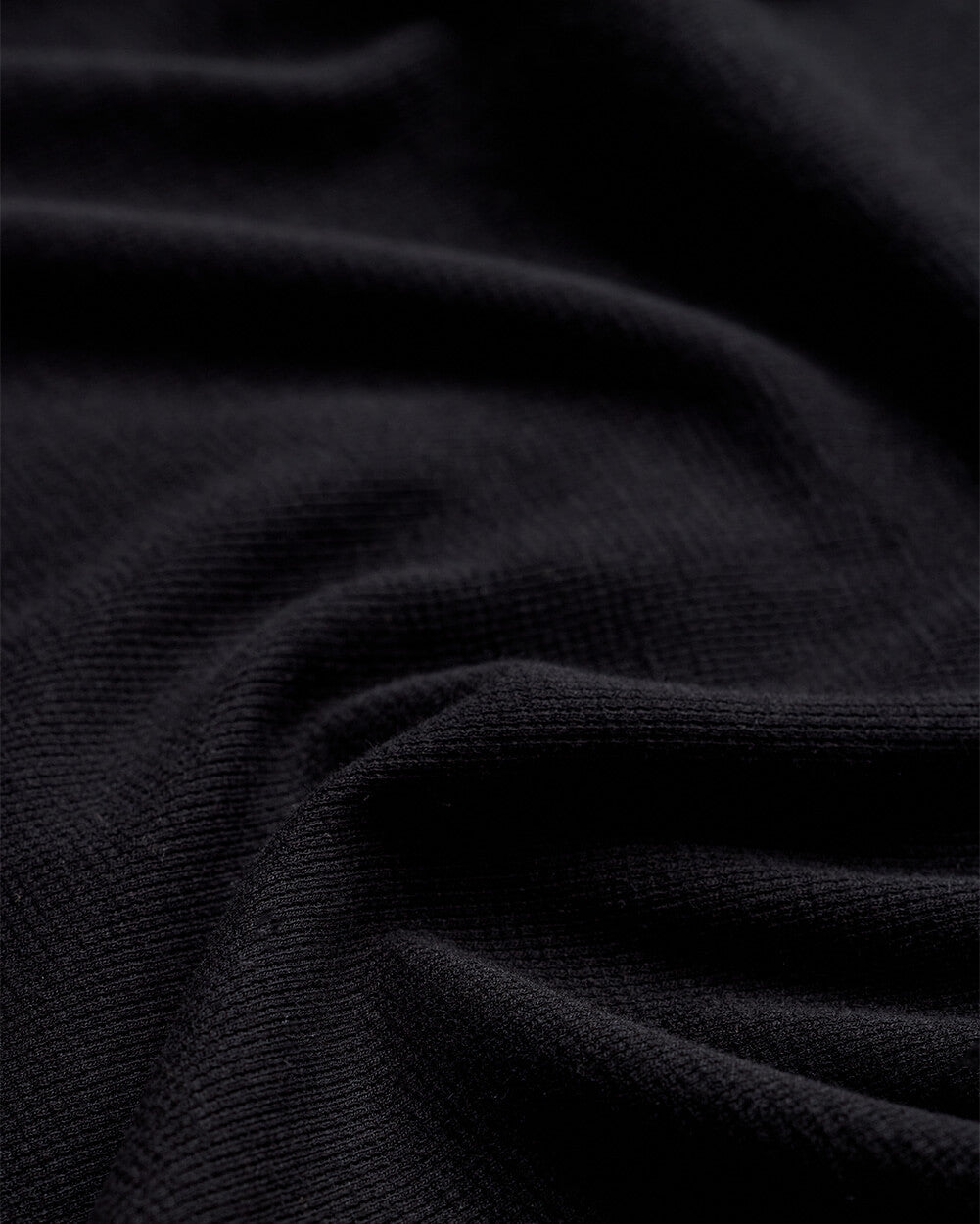 Long Sleeve Waffle Knit Crew - Non-Branded-Black-Regular-Detail2--Model---L