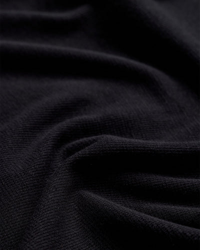 Long Sleeve Waffle Knit Crew - Non-Branded-Black-Regular-Detail2--Model---L