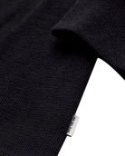 Long Sleeve Waffle Knit Crew - Non-Branded-Black-Regular-Detail3--Model---L