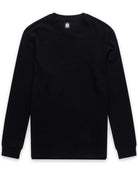Long Sleeve Waffle Knit Crew - Non-Branded-Black-Regular-Mock--Model---L