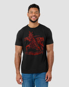 Wild Blade Tee-Black-Regular-Front--Model---L
