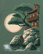 Zen Overlook Tee-Royal Pine-Regular-Swatch--Model---L