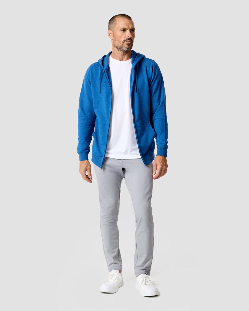 Zip-Up Hoodie - Non-Branded-Cool Blue-Regular-Full--Zac---L