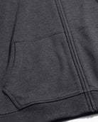 Zip-Up Hoodie - Non-Branded-Charcoal-Detail3