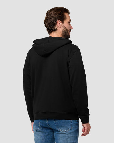 Zip-Up Hoodie - Non-Branded-Black-Regular-Back--Model---L