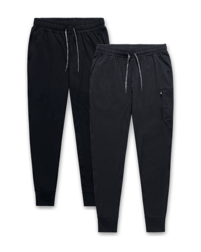 Daybreak Performance Joggers curated 2-pack mock (black, charcoal)
