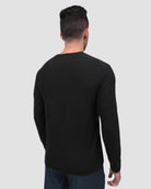 Long Sleeve Active Tee - Branded-Black-Regular-Back--Model---L