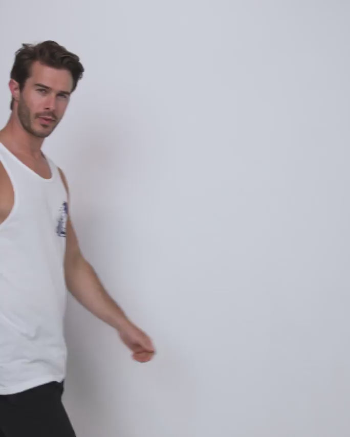 Beach Bungalow Tank-White-Regular