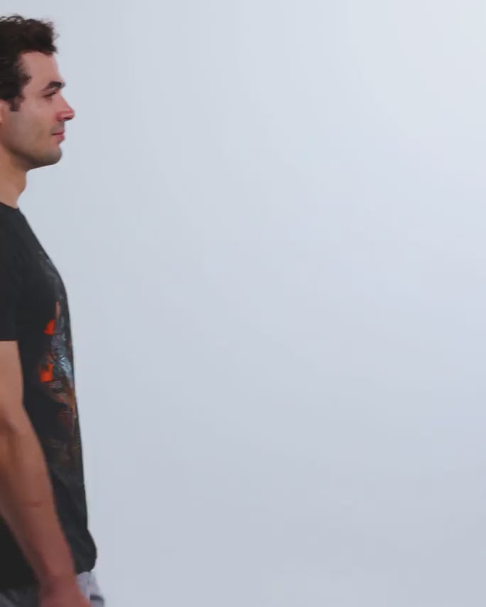 Molten Reign Glow-in-the-Dark Tee-Black-Regular-Video--Model---L