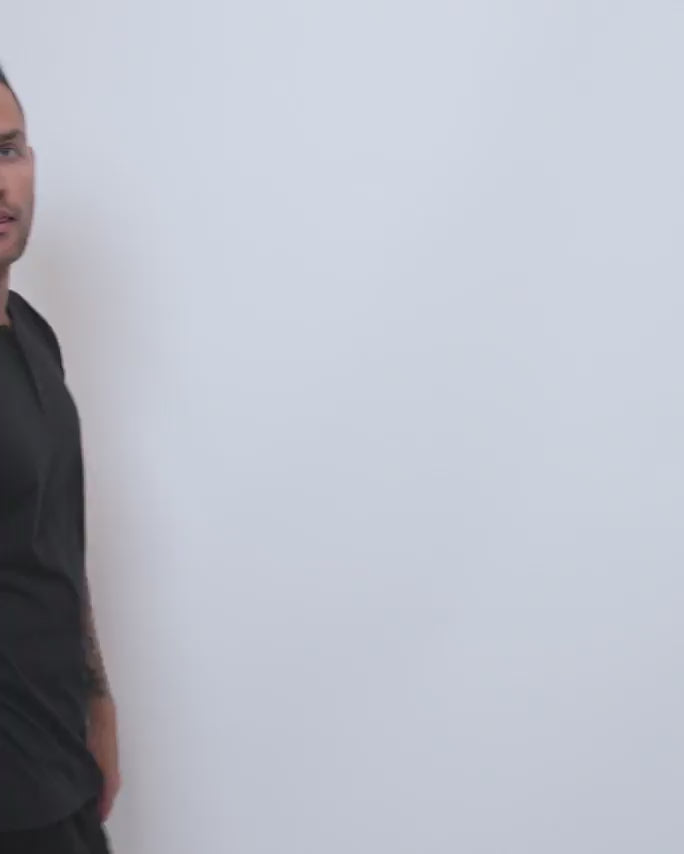 Essential Henley Tee-Black-video