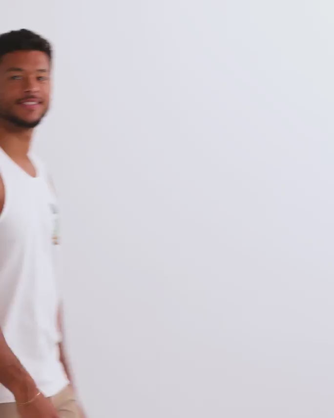 Pineapple Paradise Tank-White-Regular