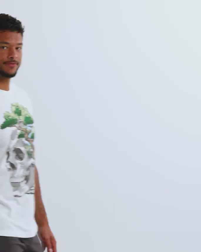 Life Path Tee-White-Regular-Video--Model---L
