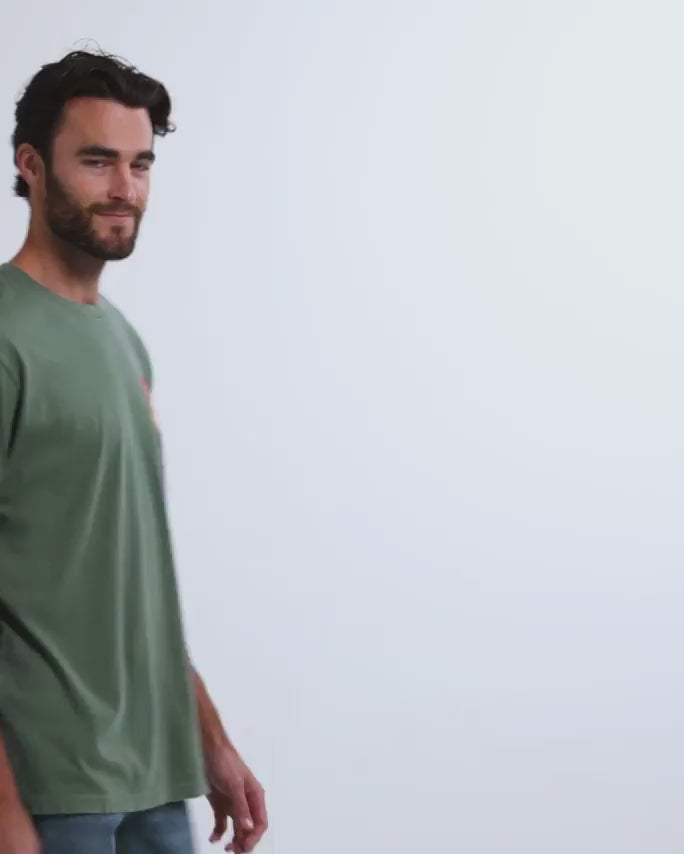 Golden Reflections Vintage Tee-Vintage Royal Pine-Regular-Video--Model---L