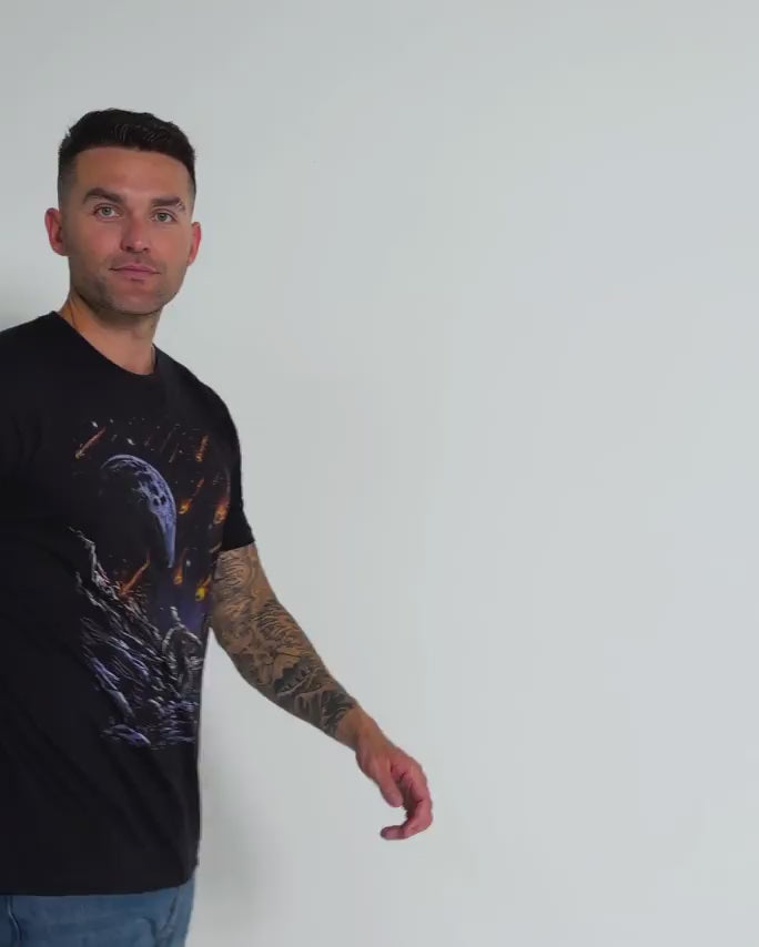 Meteor Rush Tee-Black-Regular-Video--Model---L