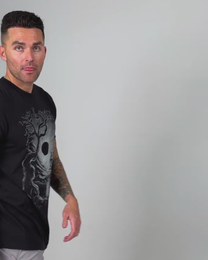 Lunar Refuge Glow-in-the-Dark Tee-Black-Regular-Video--Model---L