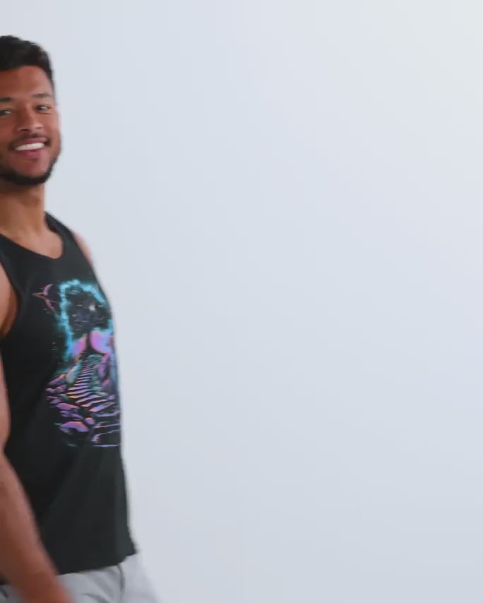 Infinity Steps Tank-Black-Regular-Video--Model---L