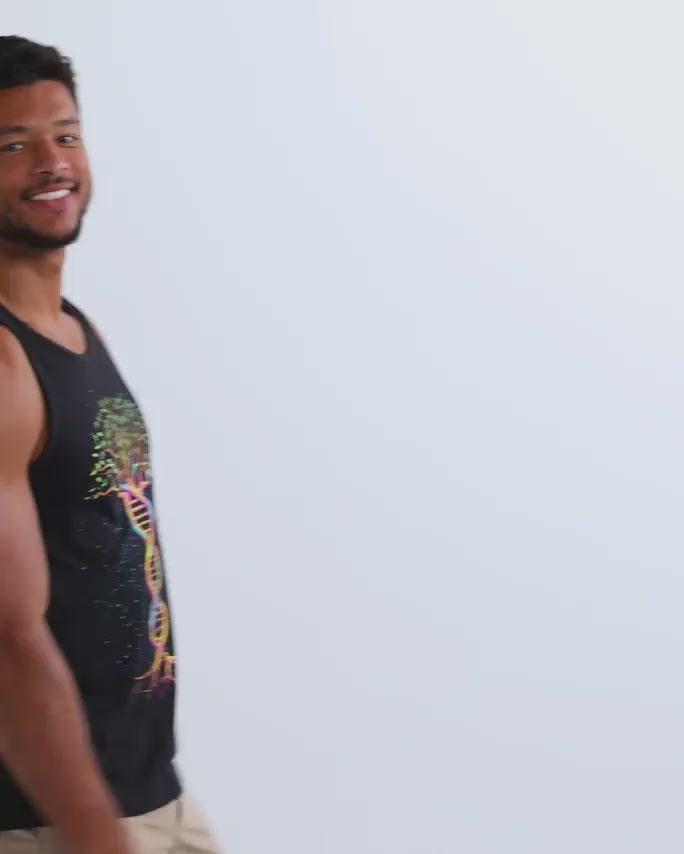 Tree of Life Tank-Black-Regular-Video--Model---L