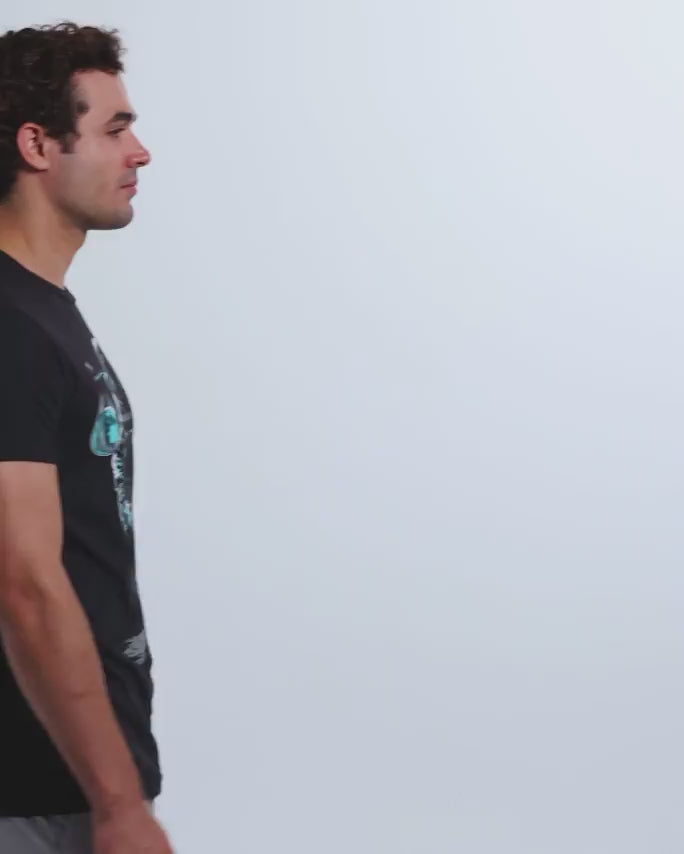 Space Nomad Tee-Black-Regular-Video--Model---L