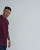 Heavyweight Tee-Maroon-Regular-Maroon--Model---L