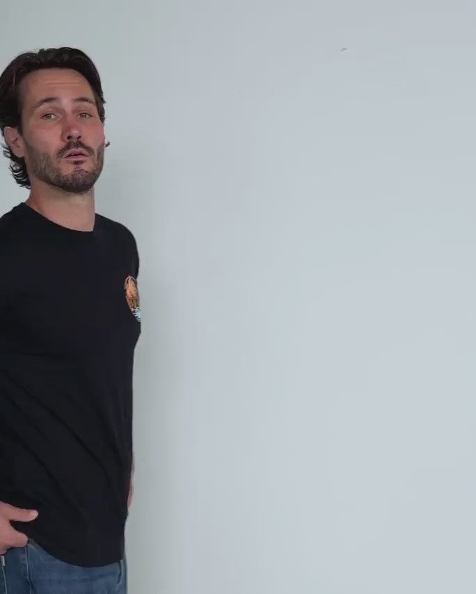 Wilderness Tee-Black-Regular-Video--Model---L