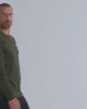 Long Sleeve Tee - Non-Branded-Midnight Olive-Reg-Regular-Video--Model---L
